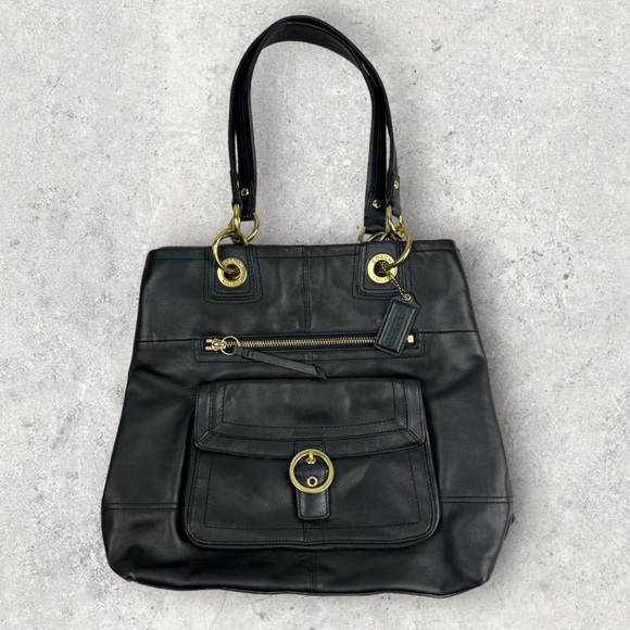 Coach Penelope Gold Leather Tote No: L1173-F18890 - Picture 1 of 16